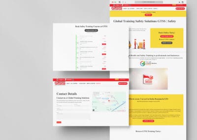 Global Training Solutions Mockup web design