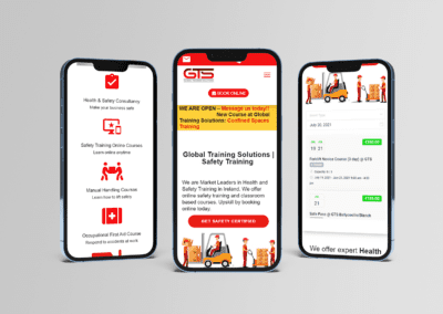 Global Training Solutions UI UX Web Design
