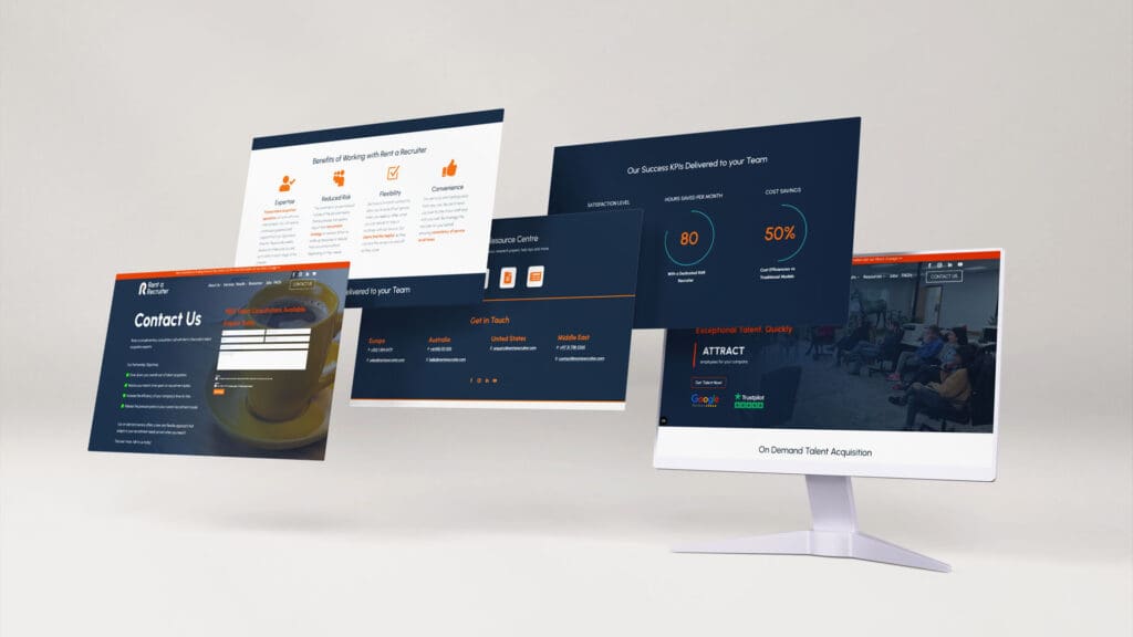 Rent a Recruiter Mockup user experience