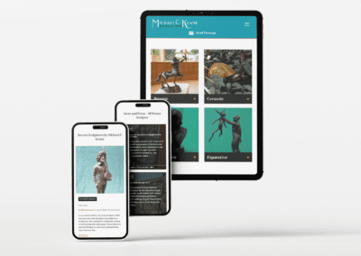 MC Keane Sculptor Mobile and Tablet Optimized user experience ux