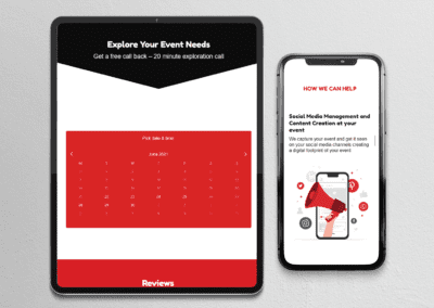 NOW Media Event Management Website UI UX Design